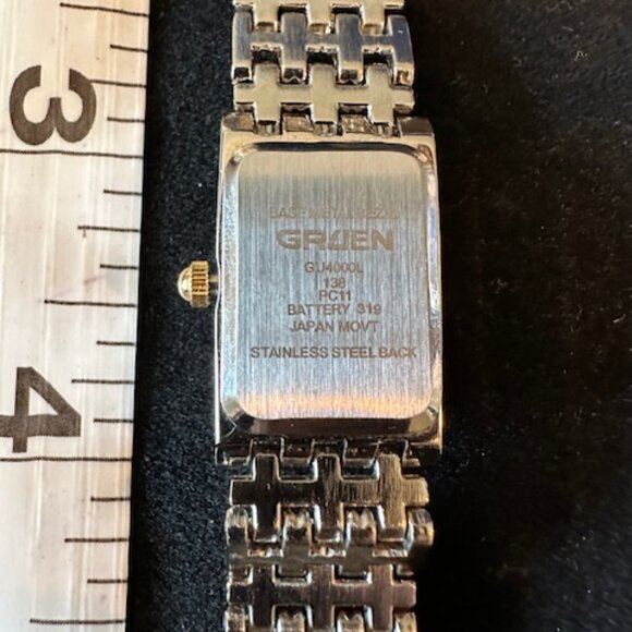 VINTAGE GRUEN ELEGANT PEARL BRACELET DRESS WATCH